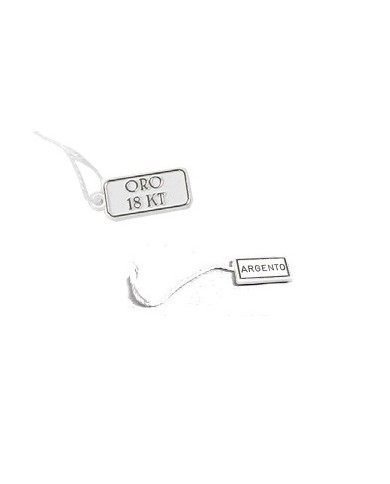 Cartellini in plastica  per oro e argento (conf. 200 pz.)