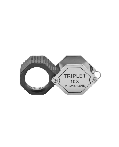 Lente per Diamanti Triplet 10x Gommata Esagonale