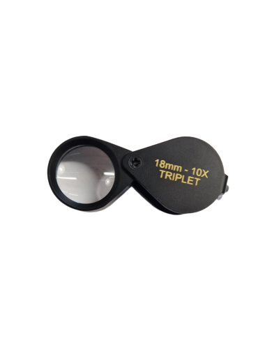 Lente per Diamanti Triplet 10x Nera