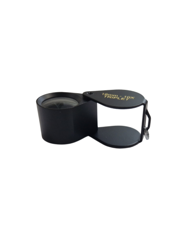 Lente per Diamanti Triplet 10x Nera