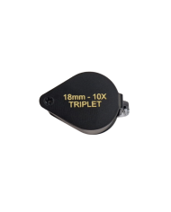 Lente per Diamanti Triplet 10x Nera