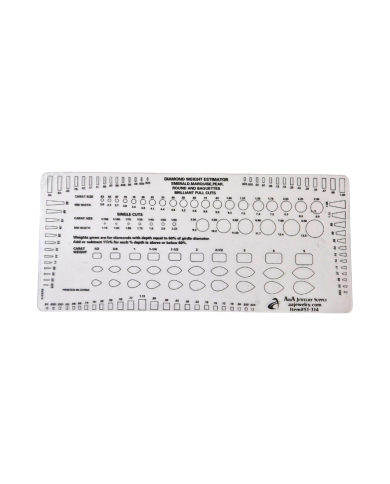 Calibro stimatore peso diamante