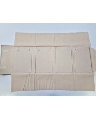 Rotolo cuoio interno panna per 4 collier