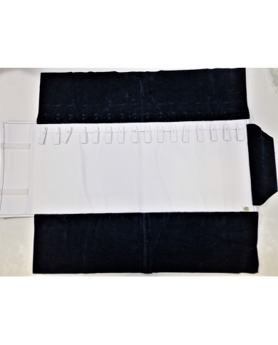Rotolo blu interno bianco con 16 lacci