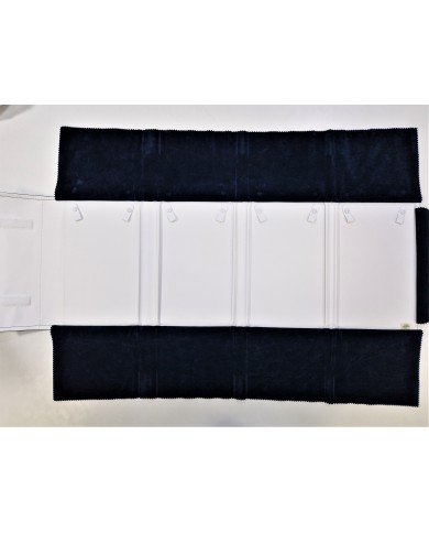 Rotolo blu interno bianco per 4 collier