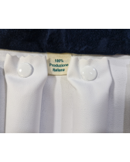 Rotolo blu interno bianco con 16 rulli per anelli