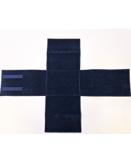 Pannettone blu interno floccato blu 17 x 24 cm