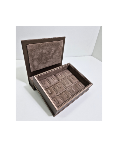 Marmotta bronzo interno quercia per 12 anelli