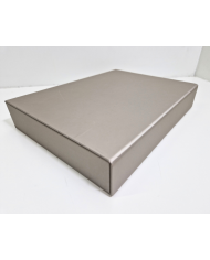 Marmotta champagne interno avorio vuota per schede 24x17 cm
