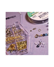 Assortimento accessori placcati in oro per collane o bracciali