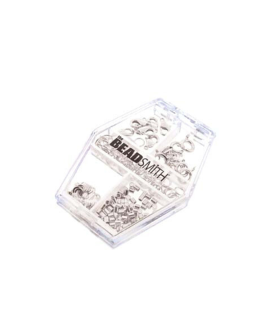 Assortimento accessori placcati in argento per collane o bracciali