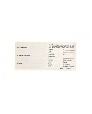 Certificato di garanzia