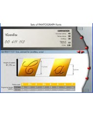 Caratteri Corsivi Singoli per Pantografi Gravograph IM3 e TXL