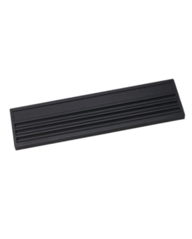 Vassoio in legno nero per pietre 35x9,5 cm