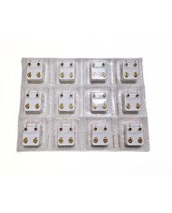 Pre orecchini Studex REGULAR pallina dorata con brillantino colori assortiti
