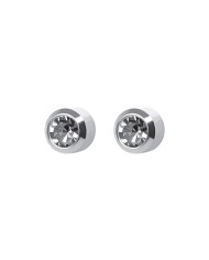 Pre orecchini Studex REGULAR pallina palladio con brillantino