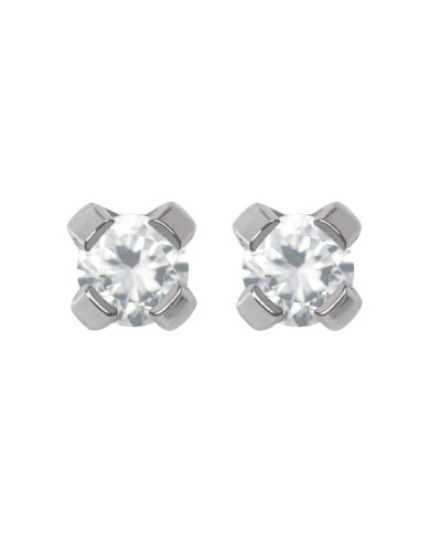Pre orecchini System 75 zircone cubico 2mm