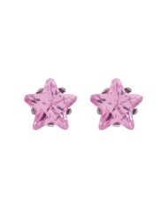 Pre orecchini System 75 zircone stella rosa