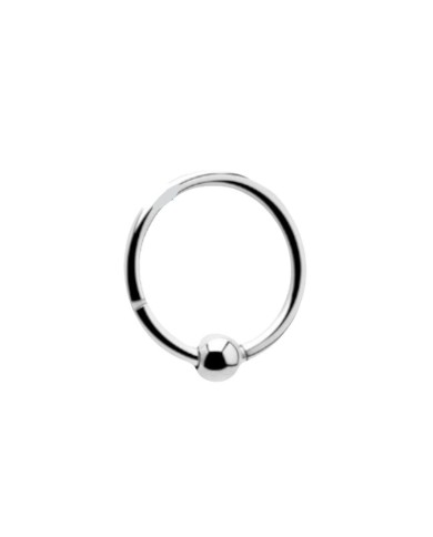 Piercing Cerchietto con sfera e con chiusura a scomparsa 8 mm