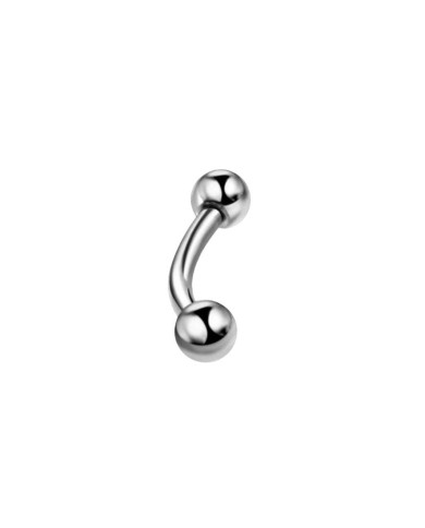 Piercing Barretta curva 8 mm in titanio