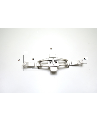 Chiusura per bracciale con Pulsanti laterali