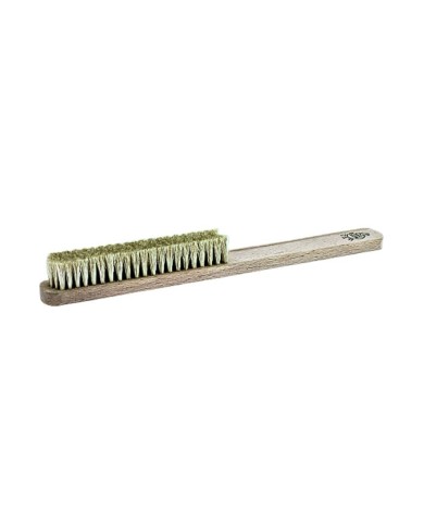 Spazzolino con Manico in Legno Retto Bianco Forte 4 Ranghi