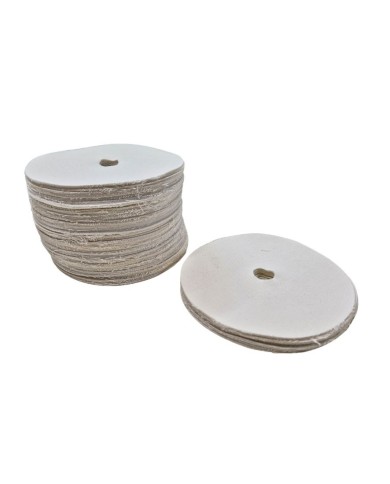 Dischi Tela Morbida Bianca Madapolam Ã˜ 120 mm - Foro 15 mm
