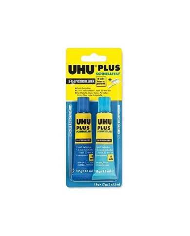 Colla Uhu Plus Bicomponente Blue 5 Min