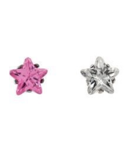 Coppia Orecchini Stella Zircone per Sistema 75