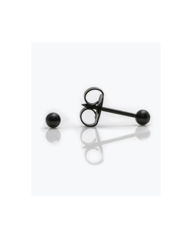 Pre orecchini System 75 pallina noir 3mm