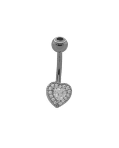 Piercing Banana ombelico Fix Cuore