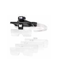 Lente Binoculare con LED e 5 Lenti Intercambiabili da 1.0x a 3.0x
