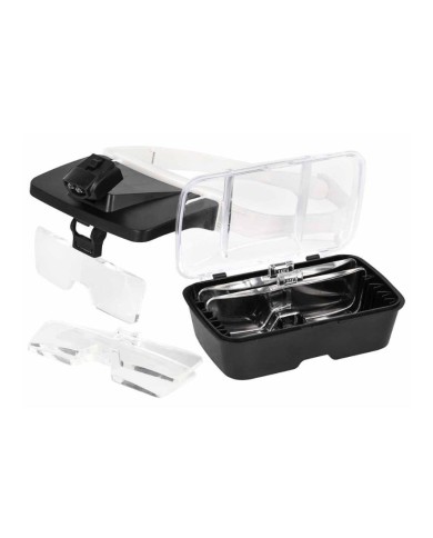 Lente Binoculare con LED e 5 Lenti Intercambiabili da 1.0x a 3.0x