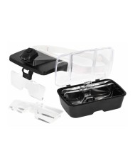 Lente Binoculare con LED e 5 Lenti Intercambiabili da 1.0x a 3.0x