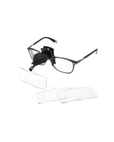 Lente Binoculare per Occhiali con LED e 3 Lenti Intercambiabili da 1.5x a 3.5x
