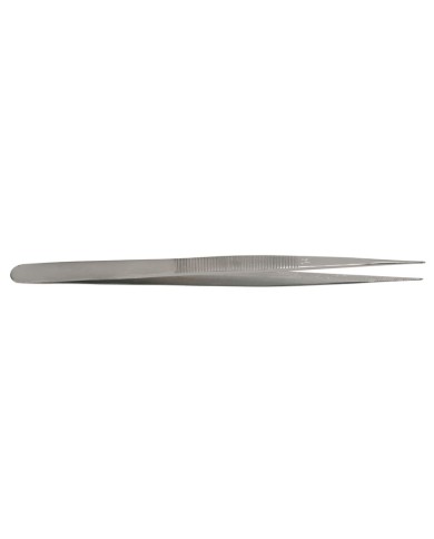 Pinzetta per pietre inox con punte zigrinate