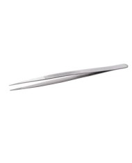 Pinzetta per pietre inox con punte zigrinate