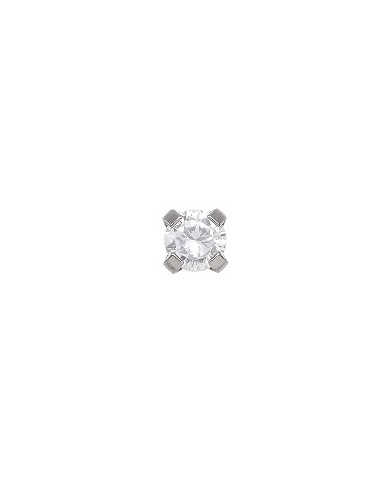 ORO Coppia Orecchini Zircone Cubico per Sistema 75
