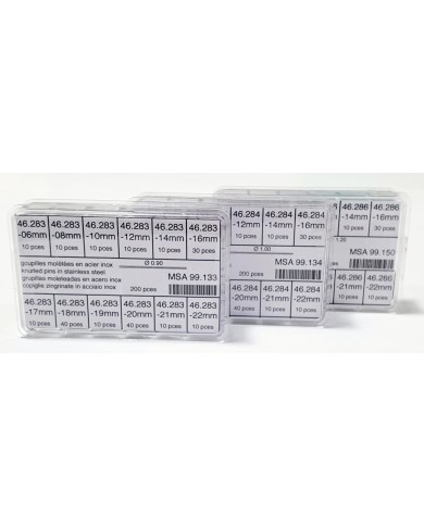Ass.to Coppiglie Zigrinate 6 a 22 mm Ã 0,90 - 1,00 - 1,20 200 pz