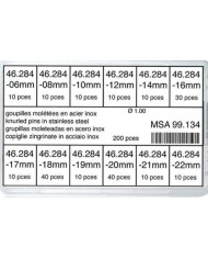 Ass.to Coppiglie Zigrinate 6 a 22 mm Ã 0,90 - 1,00 - 1,20 200 pz