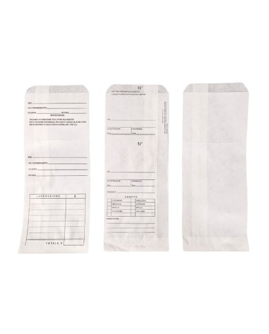 Buste carta bianca con foratura per ricevuta 9 x 22