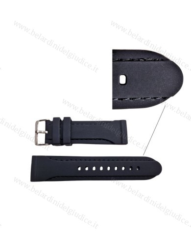 Cinturino Silicone con Cucitura in Tinta