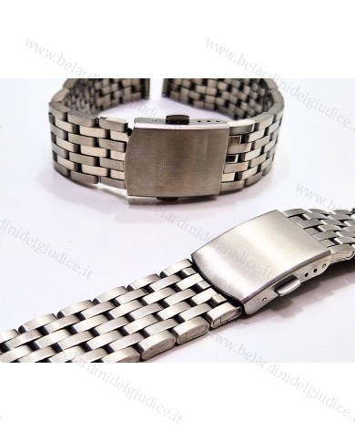 Cinturino Acciaio Mod. 1433 Chiusura con Pulsanti