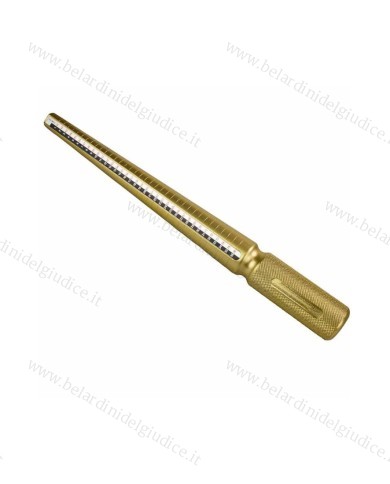 Fuso (triboulet) in alluminio giallo per anelli