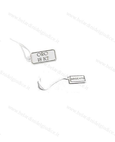 Cartellini in plastica  per oro e argento (conf. 200 pz.)
