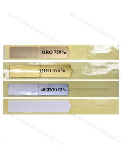 Etichette plastificate per ultrasuoni (conf. 100 pz.)