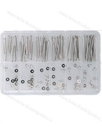 Assortimento Barrette Accaio con Viti filettate tipo VAN CLEEF 1,3