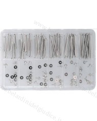 Assortimento Barrette Accaio con Viti filettate tipo VAN CLEEF 1,3