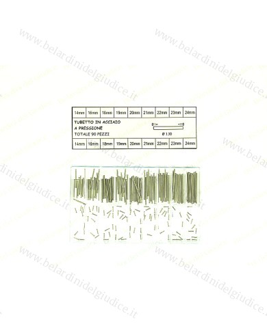 Assortimento Barrette con viti  a pressione 1,1