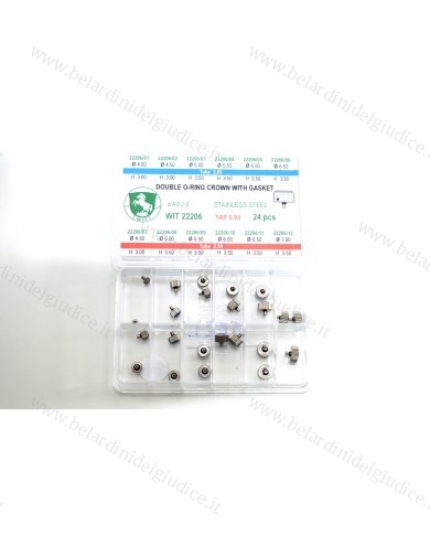 Corone impermeabili Inox doppio Oring  tubo 2.00-2.50
